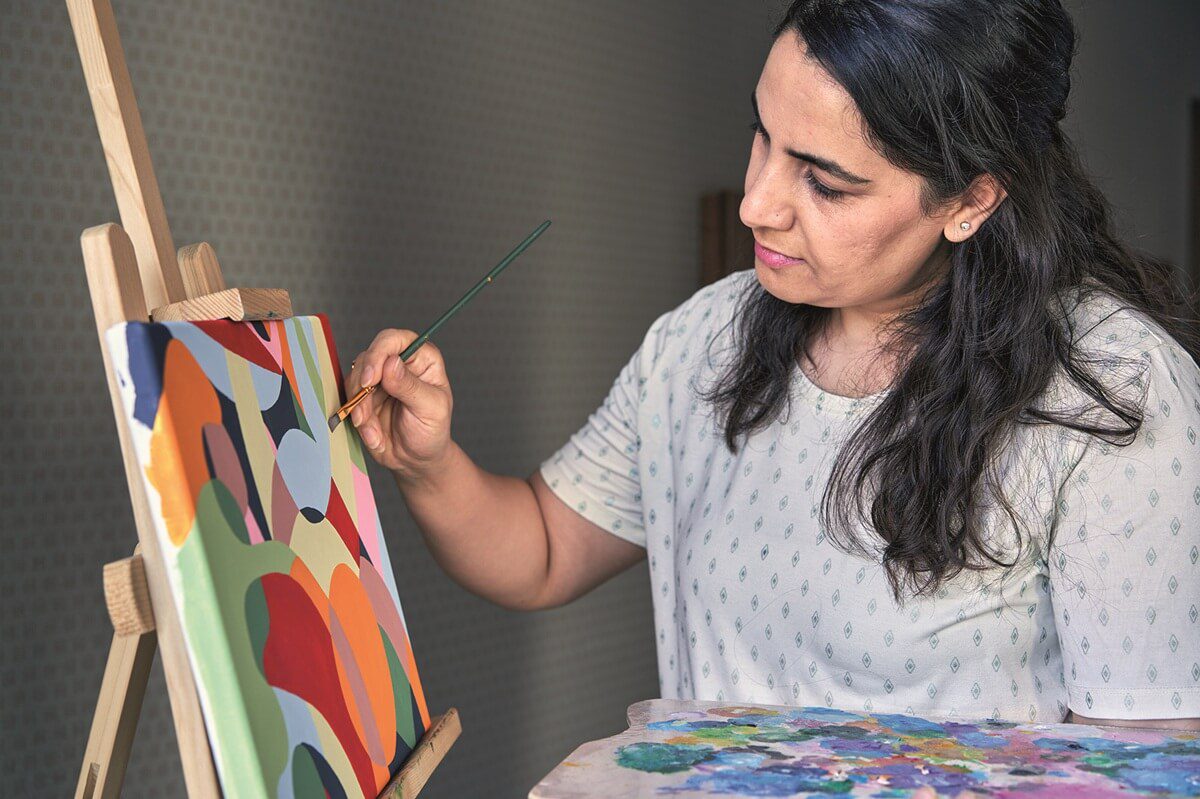 Portret Samaneh Bigdeli - Open Ateliers Almelo Portret Samaneh Bigdeli - Open Ateliers Almelo