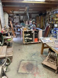 Het atelier van kunstenaar Freddy Hoevers