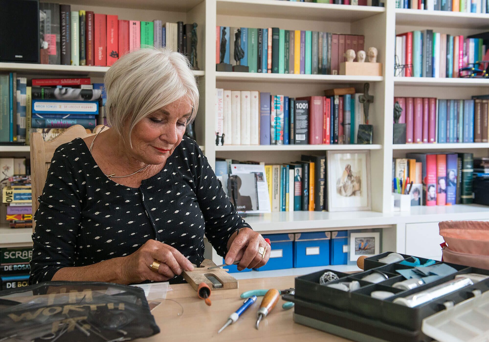 Ans Hoffmann in actie - Open Ateliers Almelo