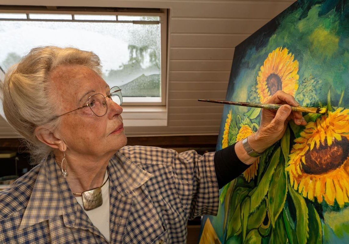 Betsie Slot in actie - Open Ateliers Almelo