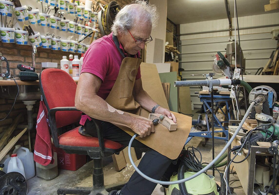 Ed van Haren in actie - Open Ateliers Almelo