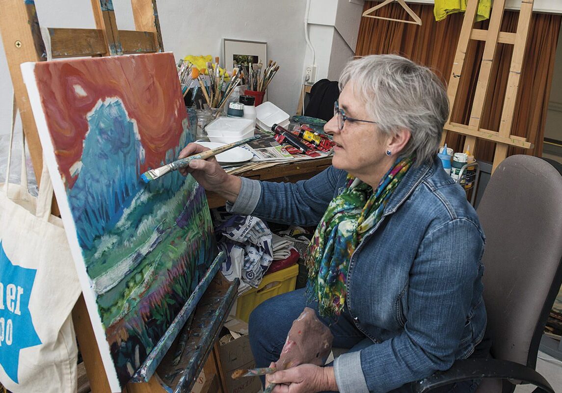 Elsa Snijder in actie - Open Ateliers Almelo