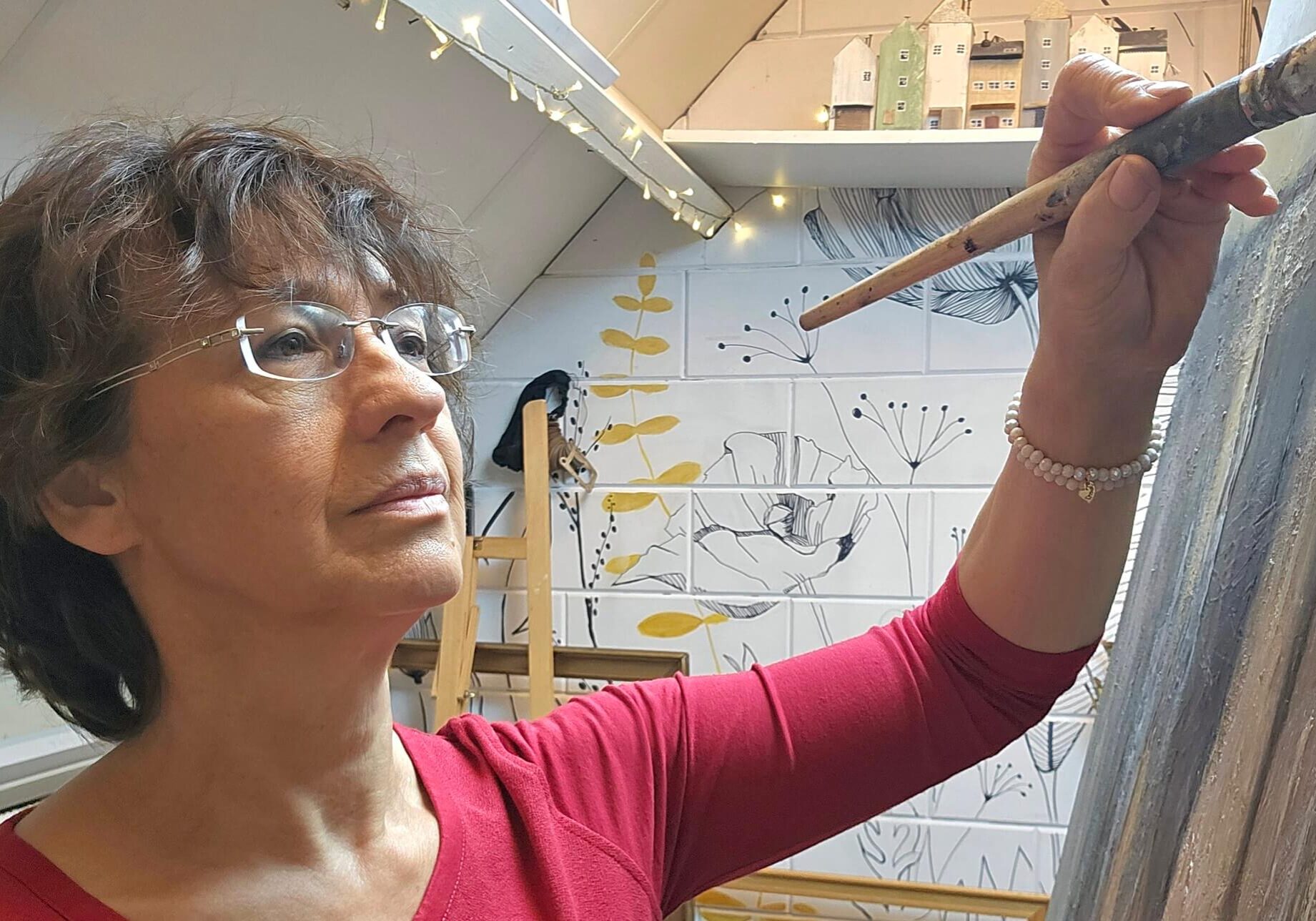 Gerrie Folbert in actie - Open Ateliers Almelo