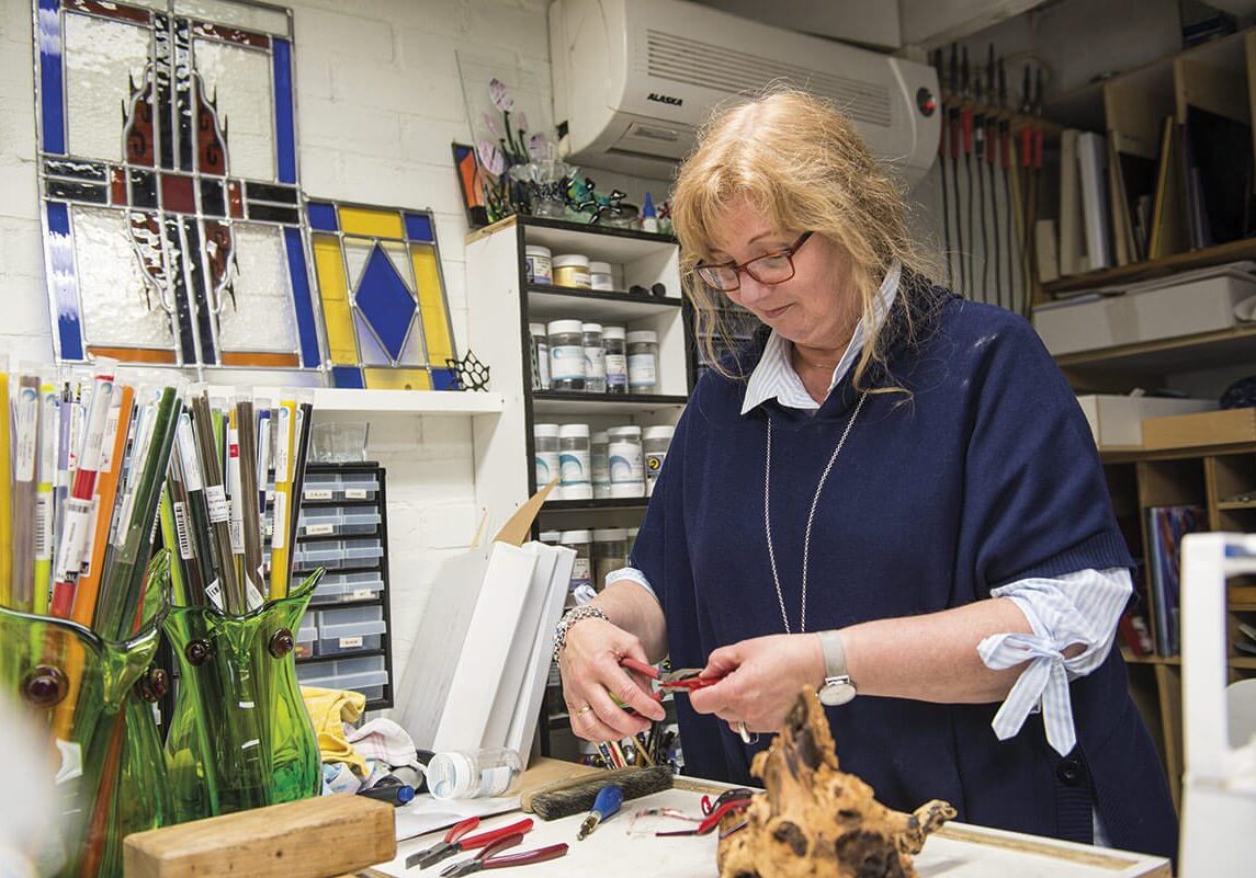 Gonda Welling in actie - Open Ateliers Almelo