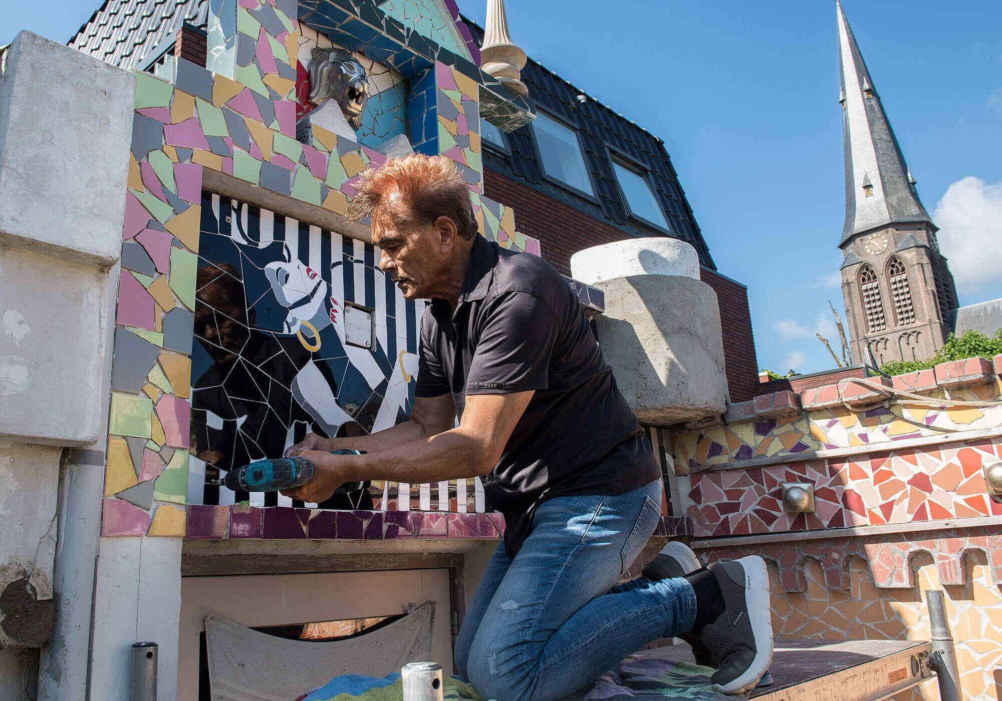 Hans Hunter in actie - Open Ateliers Almelo