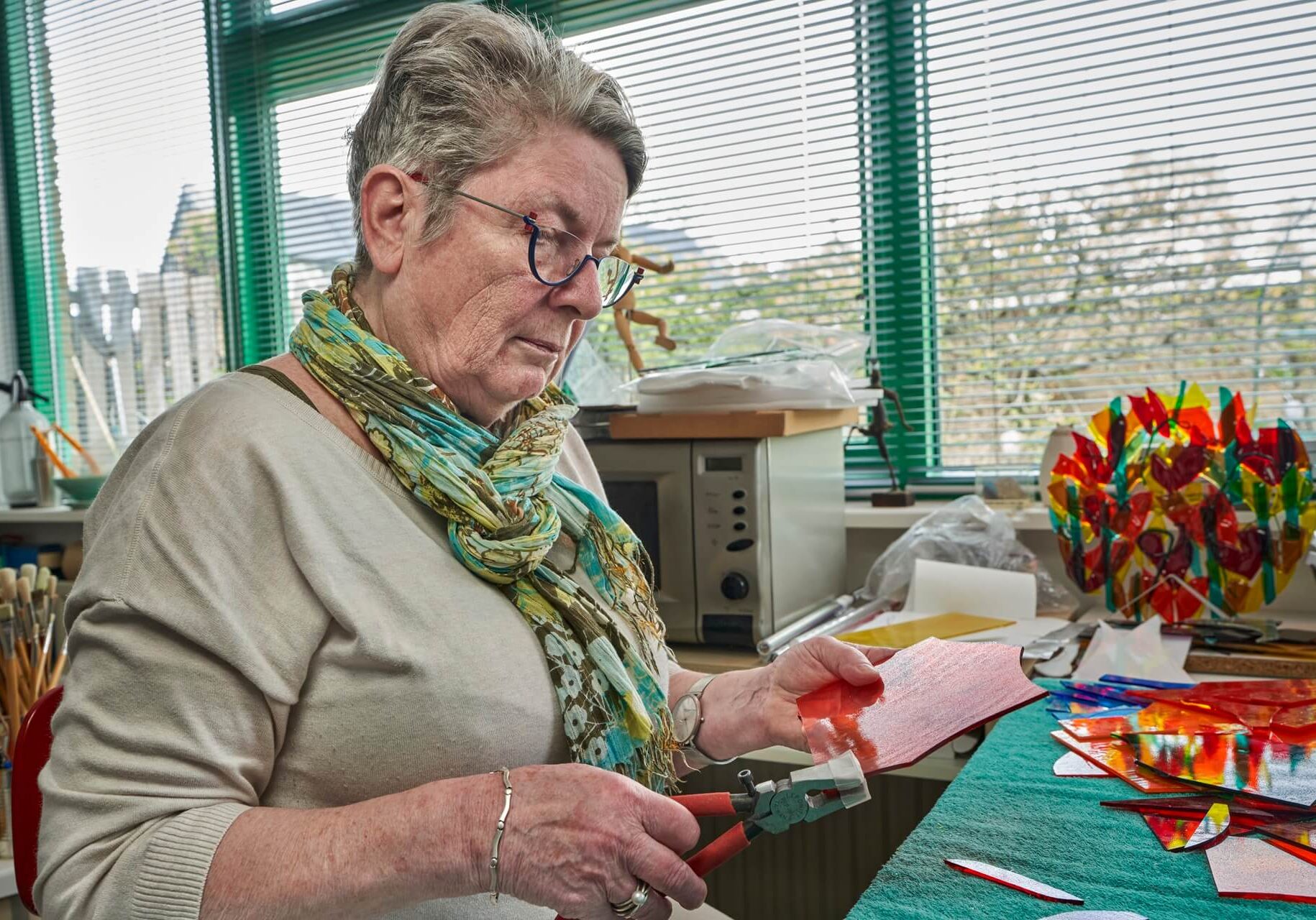 Hilde Klaassens in actie - Open Ateliers Almelo
