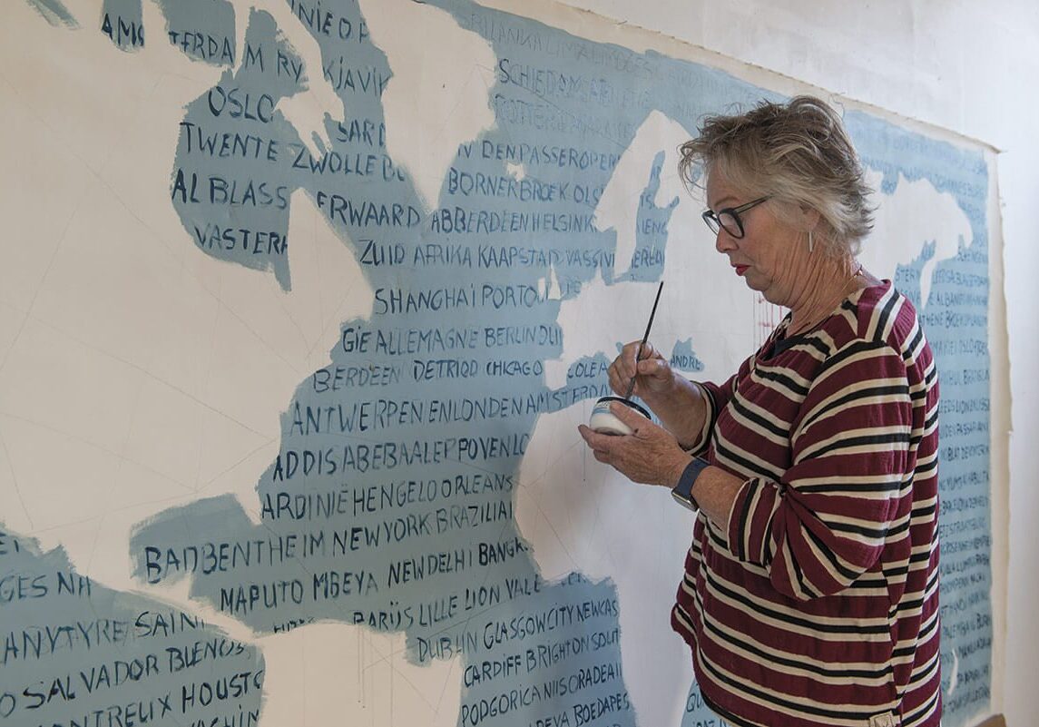 Ineke Hofste in actie - Open Ateliers Almelo