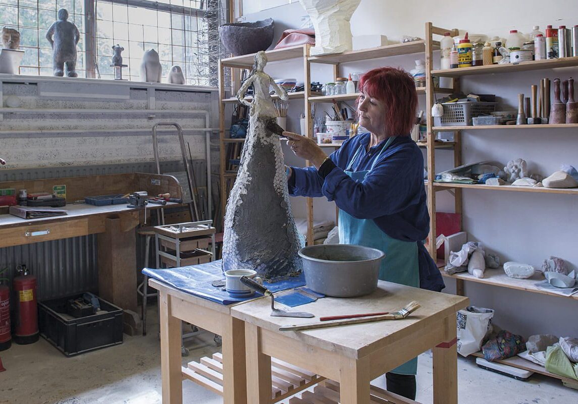 Joanna Lubbelinkhof in actie - Open Ateliers Almelo