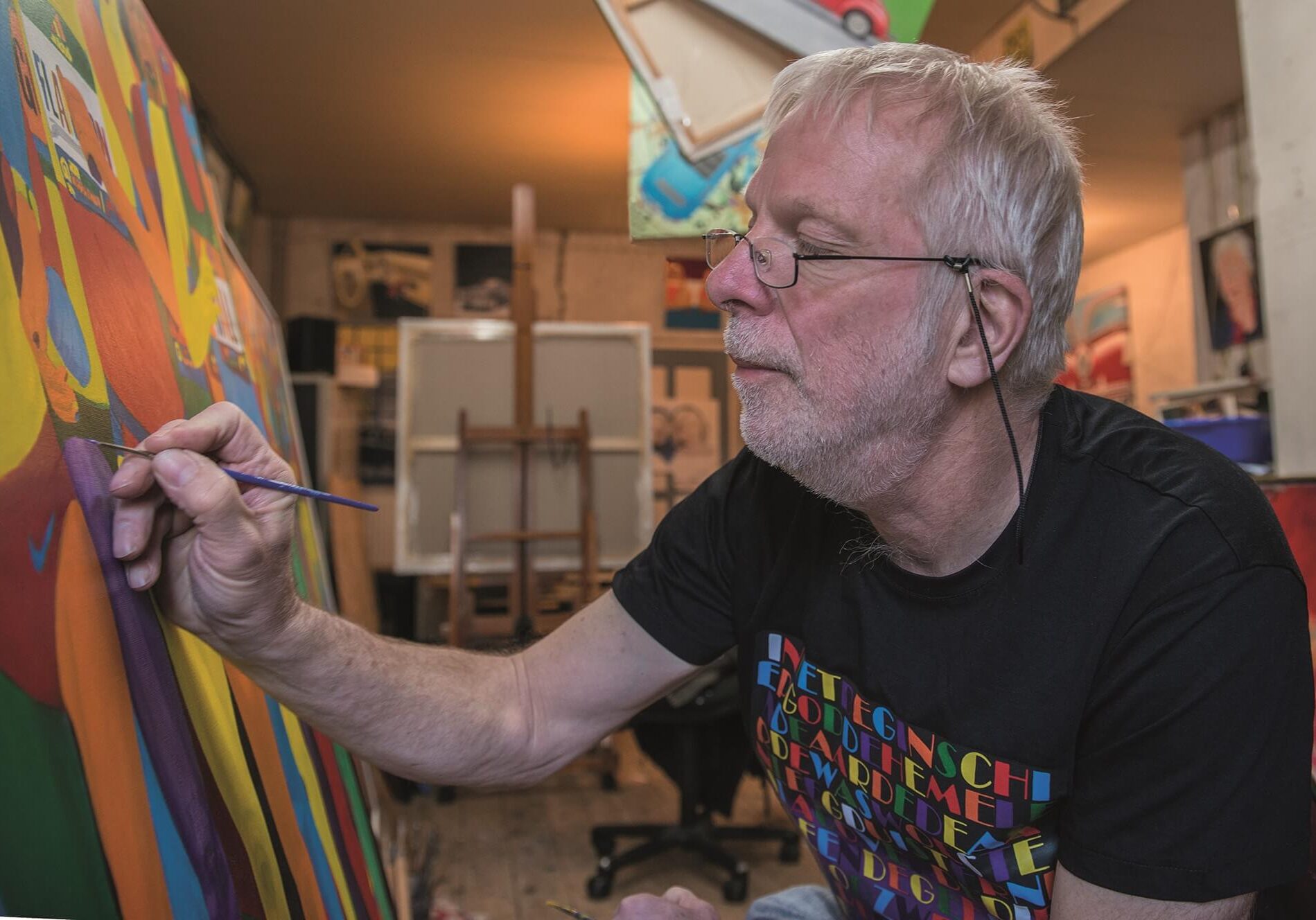 Johan Martinus in actie - Open Ateliers Almelo