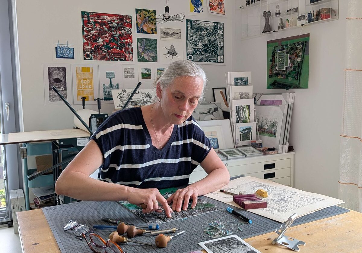 Linda ter Braak in actie - Open Ateliers Almelo