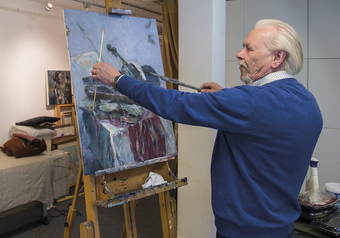 Paul Tieke in actie - Open Ateliers Almelo