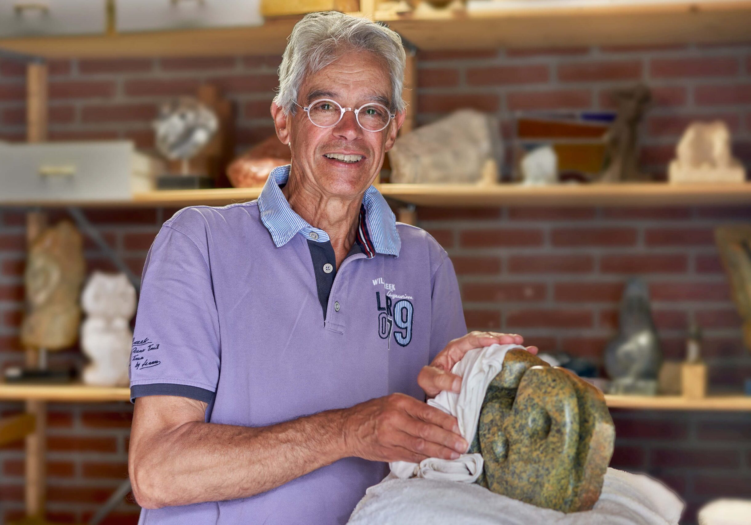 Piet Amweg in actie - Open Ateliers Almelo