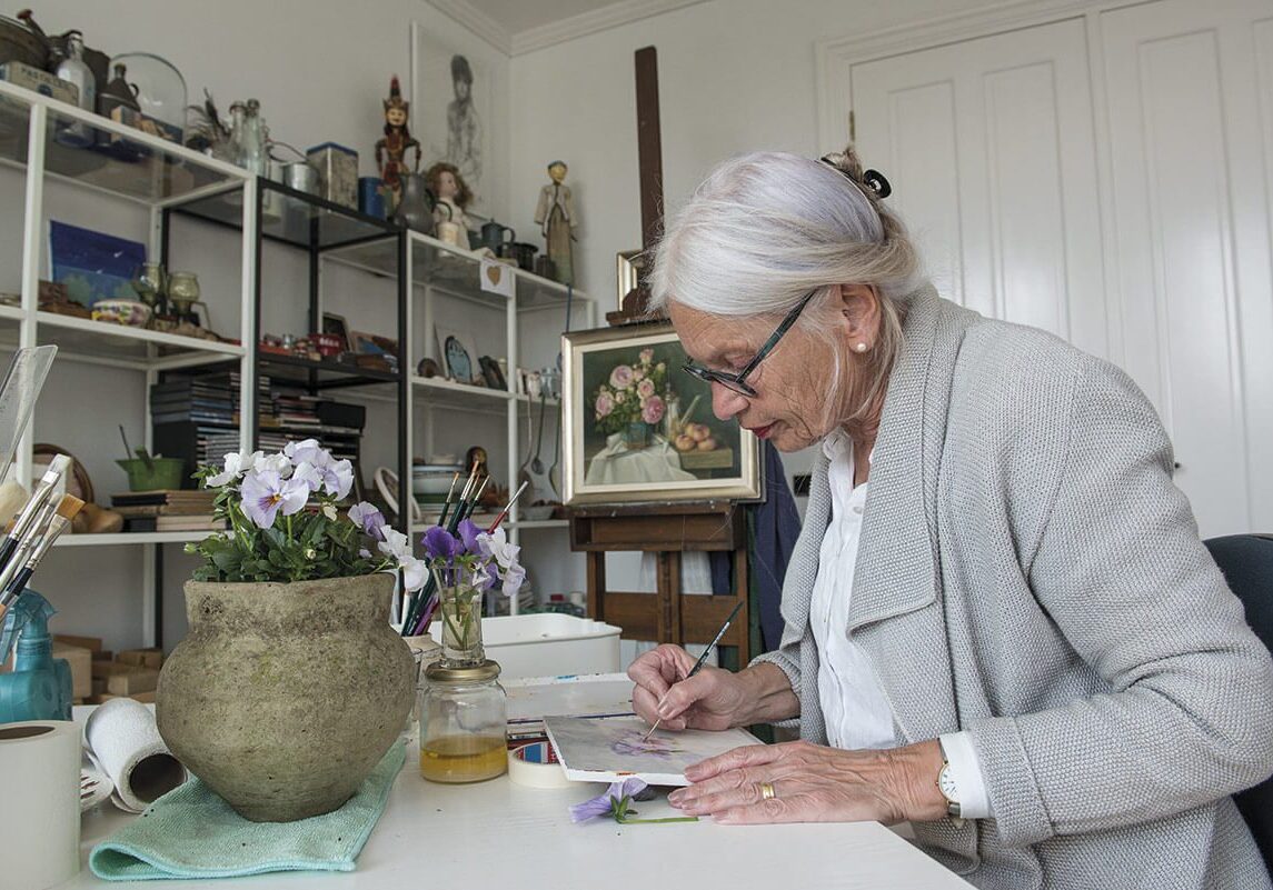 Riet Abcouwer in actie - Open Ateliers Almelo