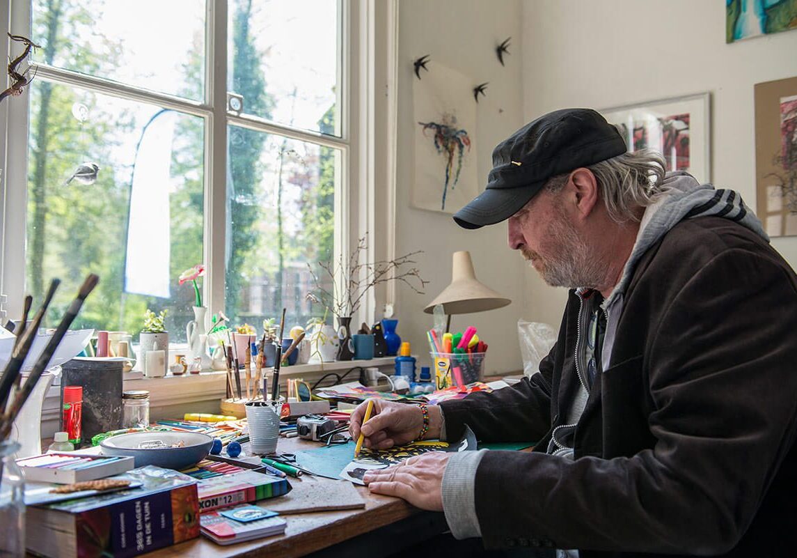 Rob Koenders in actie - Open Ateliers Almelo